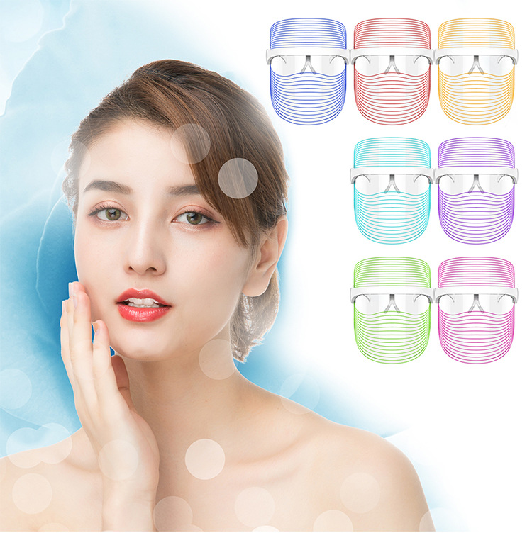 WellBrio GlowPro LED Face Mask — 7-Color Light Therapy