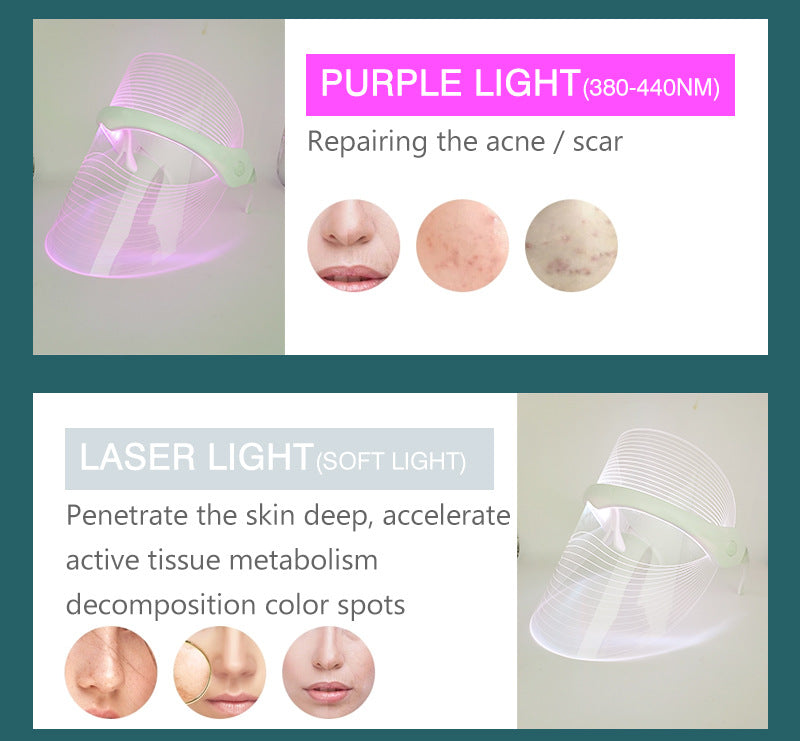 WellBrio GlowPro LED Face Mask — 7-Color Light Therapy