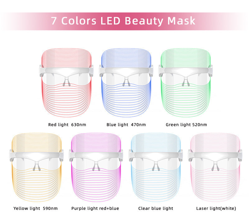 WellBrio GlowPro LED Face Mask — 7-Color Light Therapy